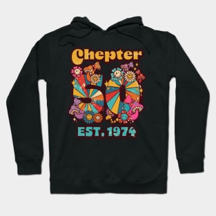 Groovy Chapter 50 EST 1974 50th Birthday Hoodie